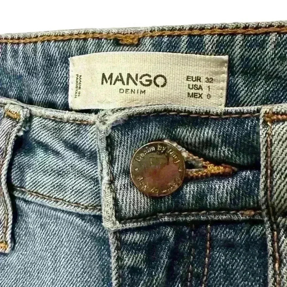 Mango Denim MNG Anna Light Wash Medium Rise Skinny Jean Women’s Size 1 - Picture 3 of 10